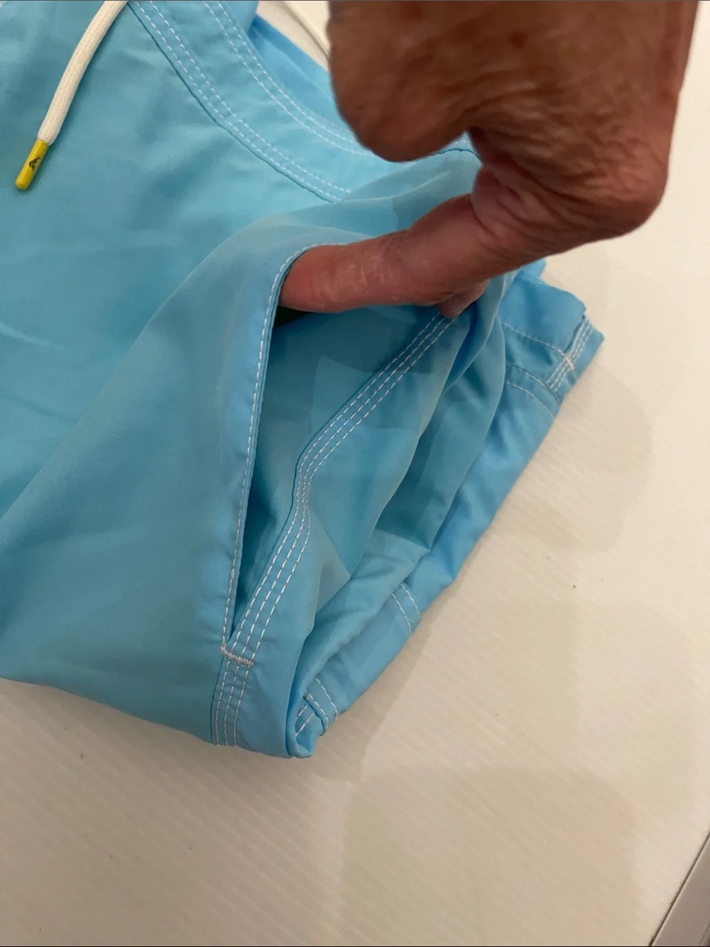 Tommy Bahama Light Blue Men's Swim Board Shorts with Yellow Fish Accent Size XXL